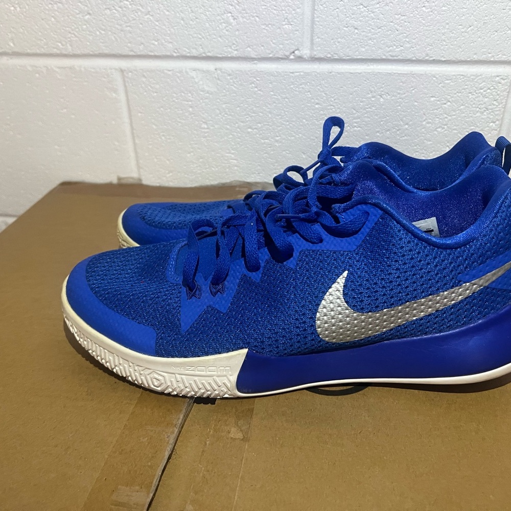 Nike Blue and Silver Athletic Shoes with Breathable Mesh (used )